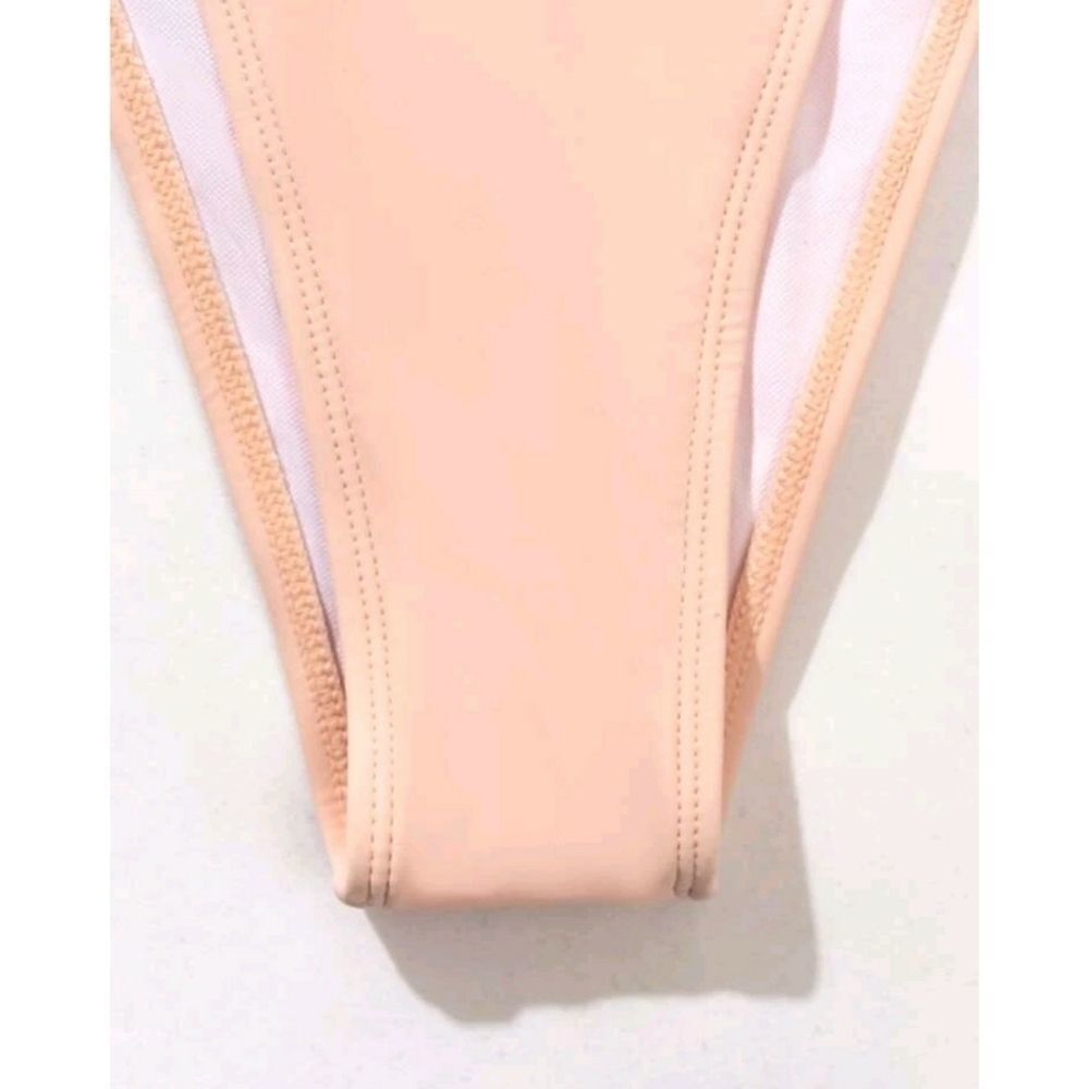 Pink Blush Ring Linked Traingle Bikini Swimsuit NWT - Picture 3 of 6